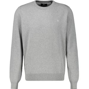Lerros - Gebreide Trui - Platinum Grey Melange - Heren Basic