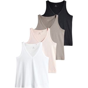 The Set Top  aardetinten / pastelroze / zwart / wit