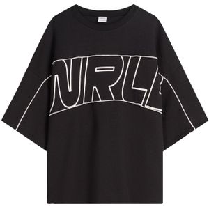 Bershka Shirt  zwart / wit