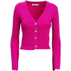 Influencer Gebreid vest  pink