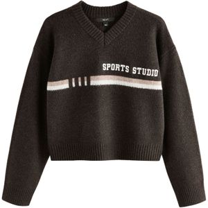 Next Trui  beige / chocoladebruin / wit