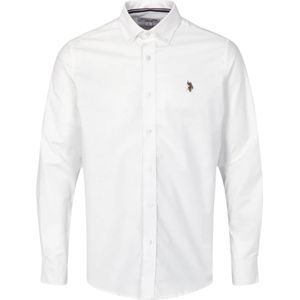 U.S. POLO ASSN. Overhemd 'Calvert'  bruin / rood / wit