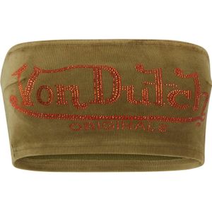 Von Dutch Originals Top 'Sway'  kaki / donkeroranje
