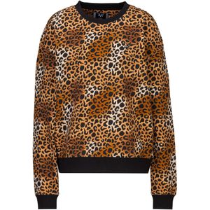 19V69 ITALIA Sweatshirt 'Sinja Leo'  bruin / lichtbruin / zwart / wit