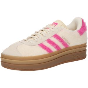 adidas Originals - GAZELLE BOLD - Sneakers - Cream white/Shock Pink/Gold metallic