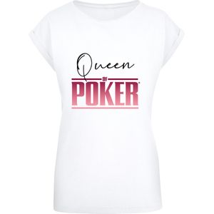 F4NT4STIC Shirt 'Queen of Poker'  rood / zwart / wit