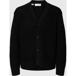 Selected Homme - Cardigan - Zwart - Regular Fit - Katoen