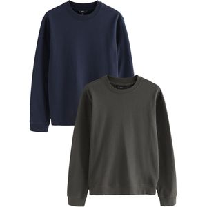 Next Sweatshirt  navy / donkergroen