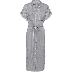 VERO MODA Blousejurk 'Bumpy'  zwart / wit