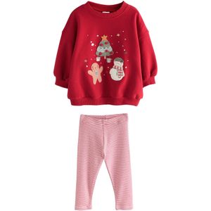 Next Set  taupe / abrikoos / rood / wit