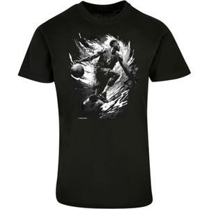 F4NT4STIC Shirt 'Basketball'  grijs / donkergrijs / zwart / wit