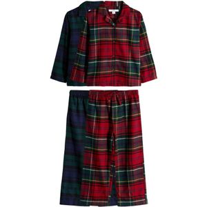 The Set Nachtkledij  navy / spar / rosé / donkerrood