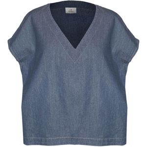 DEHA Shirt  blauw denim