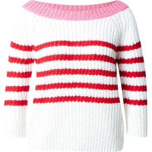 OUI Trui  rosa / rood / wit