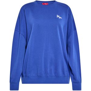 swirly Sweatshirt  blauw / wit