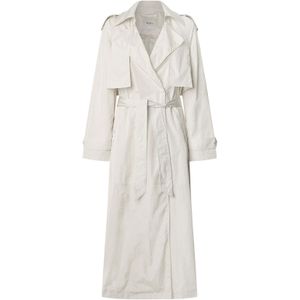 Pepe Jeansvoor vrouwen. PL402545 Joy witte trenchcoat (L), Casual, Nylon