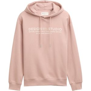 TOM TAILOR DENIM Sweatshirt  rosa / wit