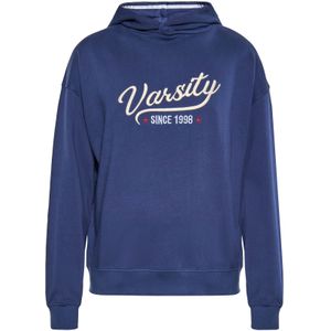 DreiMaster Maritim Sweatshirt 'Boline'  lichtbeige / marine / rood / wit