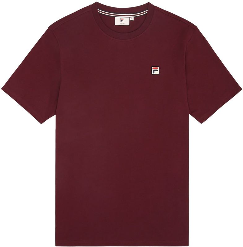 FILA - Biella - T-shirt - Donkerrood - Kwartmouw