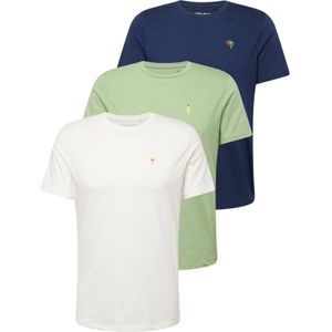 BLEND Shirt  marine / lichtgroen / wit