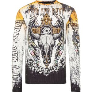CIPO & BAXX Shirt  geel / zwart / wit