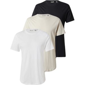 Only & Sons Shirt 'ONSMATT'  ecru / zwart / wit