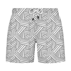 WESTMARK LONDON Zwemshorts 'GEOMETRIC'  grijs / wit