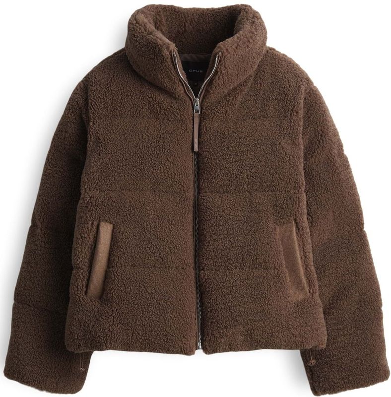 OPUS Winterjas 'Hozy'  chocoladebruin