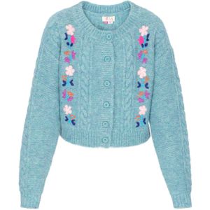 IZIA Oversized vest 'Fashion Look'  blauw / lichtblauw / lila / rosa