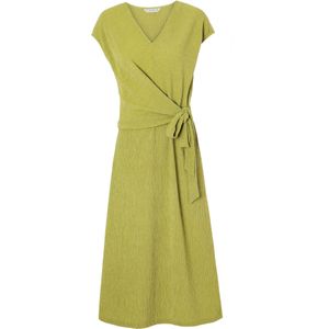 Tatuum - Elika - Damesjurk - Midi - Casual - V-hals - Korte Mouwen