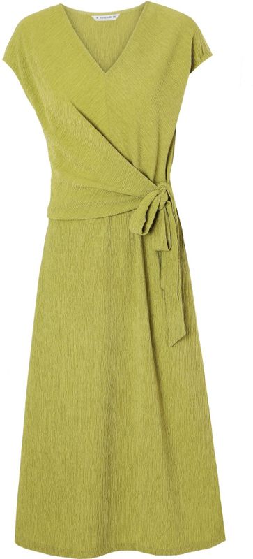 Tatuum - Elika - Damesjurk - Midi - Casual - V-hals - Korte Mouwen