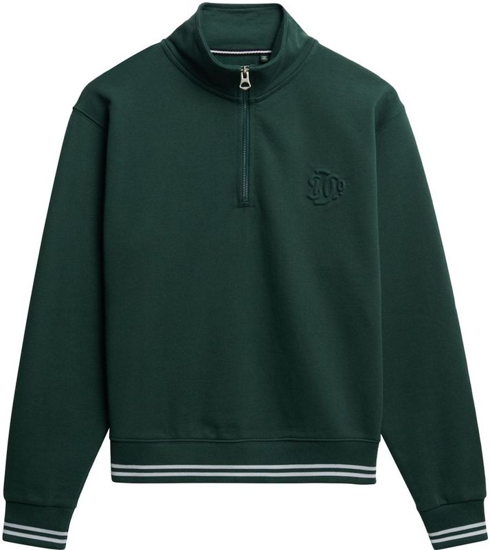 Superdry - Country Club Embossed - Trui - Half Rits - Katoen