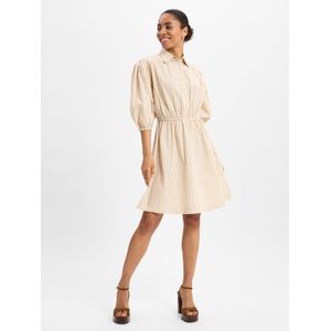 BOSS Blousejurk 'Dellant'  beige / wit