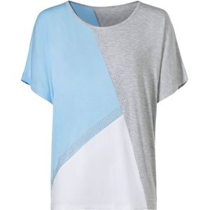 Bikini - Steengrijs/lichtblauw - 95% Viscose, 5% Elastaan