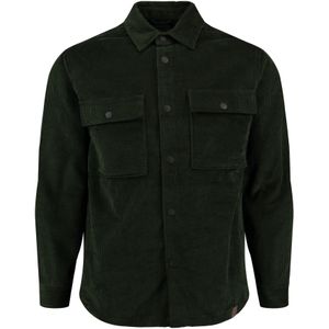 KEY LARGO - Klmonza - Overhemd - Groen - Corduroy met Knoopsluiting en Borstzakken