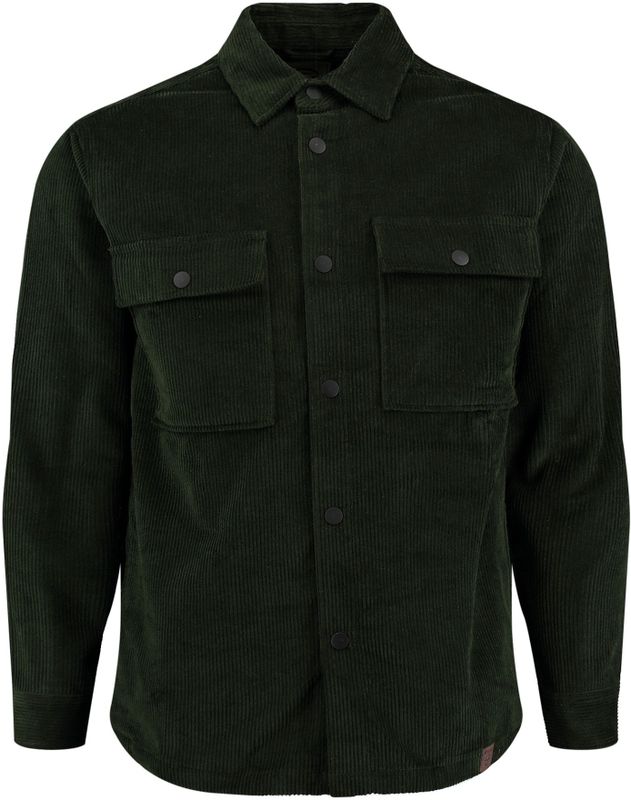 KEY LARGO - Klmonza 1/1 - Overhemd - Groen - Corduroy