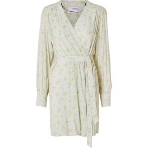 SELECTED Jurk 'MINNA-ALVA'  beige / lichtblauw / groen