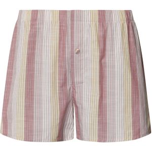 Hanro Boxershorts ' Fancy Woven '  beige / rosa / offwhite