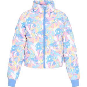 MYMO Winterjas  pastelblauw / lichtblauw / rosa / wit