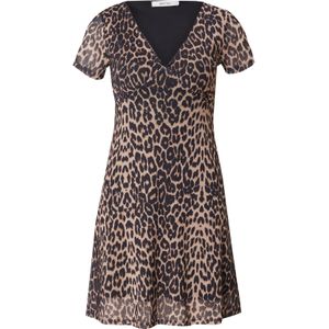 ABOUT YOU Jurk 'Emely'  taupe / lichtbruin / zwart