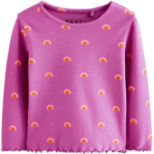 Next - Shirt - Olijfgroen - Lange Mouw - Normale Pasvorm