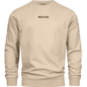 INDICODE JEANS Sweatshirt 'Korbin'  crème / zwart