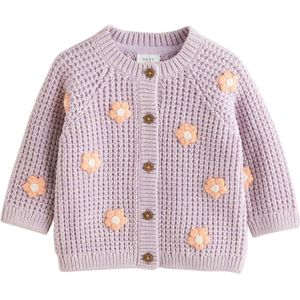 Next Gebreid vest  sering / pasteloranje / wit