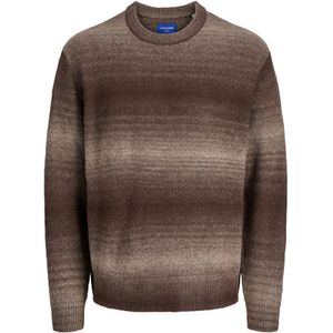 Jack & Jones - JORMEADOWS - Trui - Lichtgrijs - Donkerrood