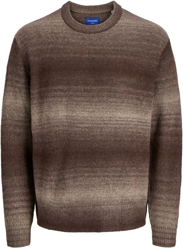 Jack & Jones - JORMEADOWS - Trui - Lichtgrijs - Donkerrood