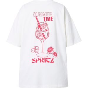 Studio Untold Shirt  donkerroze / wit