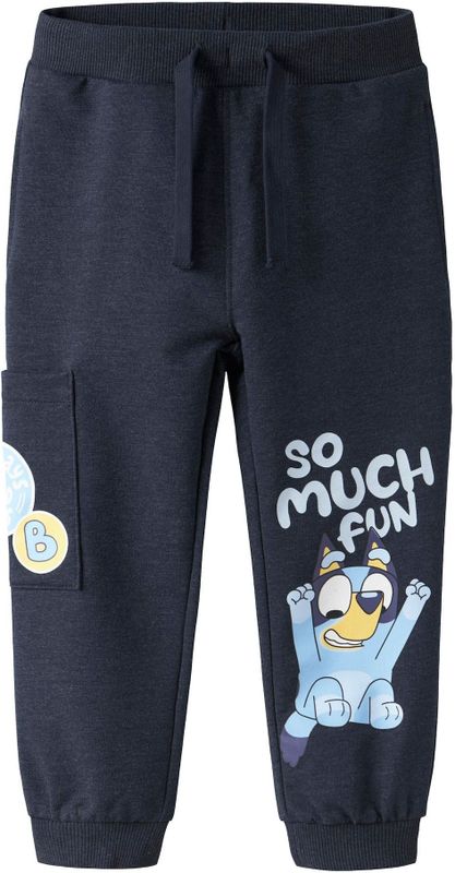 NAME IT Broek 'Bluey'  navy / lichtblauw / geel