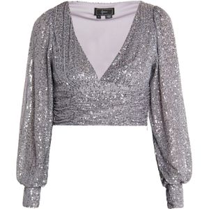 faina Shirt 'Nascita'  zilvergrijs / zilver