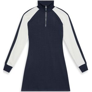 Calvin Klein - Jeans - Nachtblauw/Wit - Jurk - Korte Lengte - Normale Pasvorm