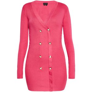 NAEMI Gebreide jurk  pink